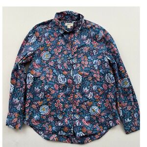 Style & Co Floral Print Button‎ Down Shirt Long Sleeve Top Women's PM